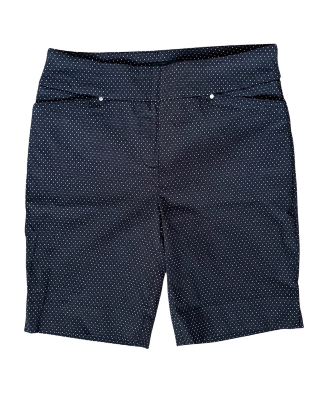 ☀️Hilary Radley Pull On Bermuda Shorts with Tummy Control Polka Dots Size 4